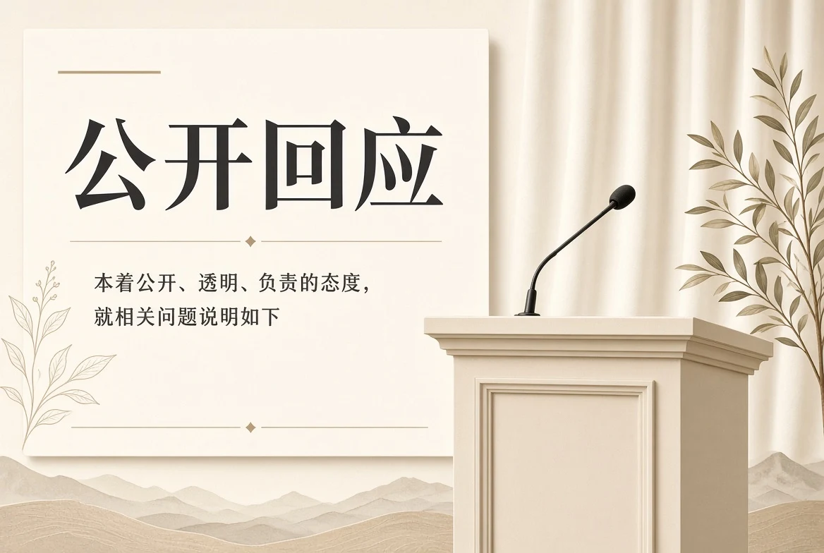 公开回应栏目图